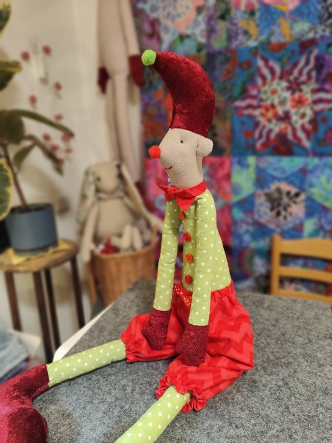 Bubbles the Clown Rag Doll